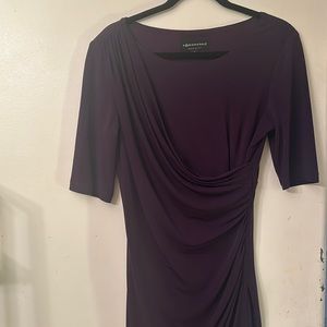 Eggplant fitted dress